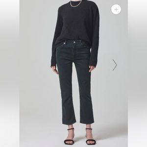 Citizens of Humanity, Isola Mid Rise Cropped Boot Corduroy, 27